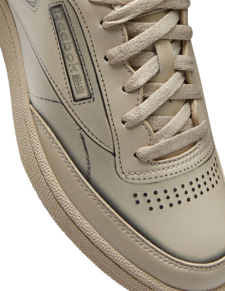 rinascente Reebok x Maison Margiela Sneakers club C Trompe l'Oeil beige