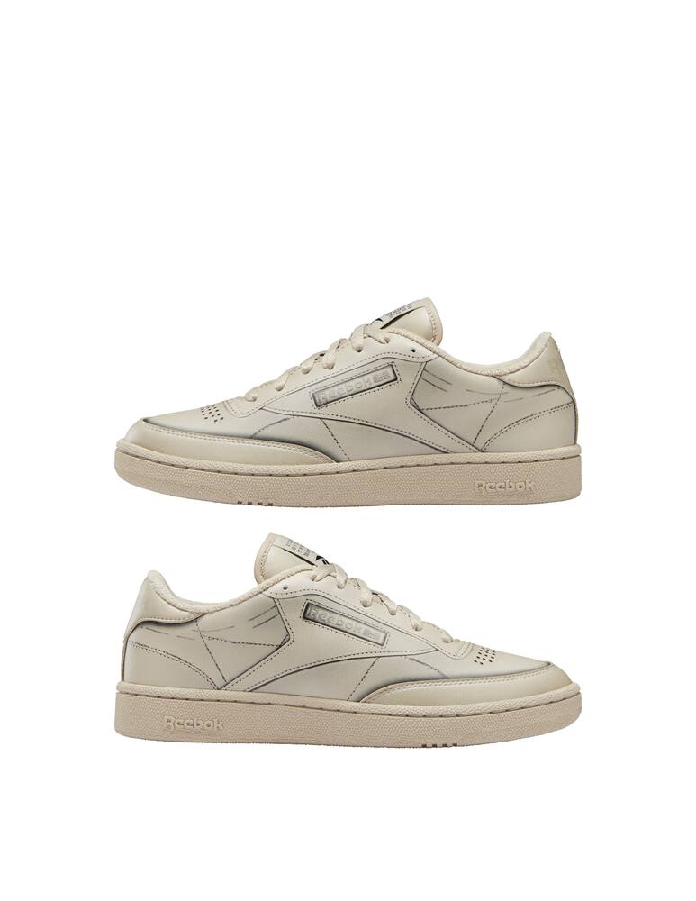 rinascente Reebok x Maison Margiela Sneakers club C Trompe l'Oeil beige