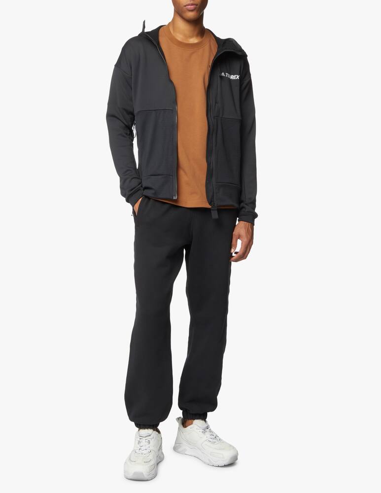 Adidas Originals Felpa in pile con cappuccio txflooce - nero - immagine 2 Adidas Originals Felpa in pile con cappuccio txflooce - nero - immagine 2