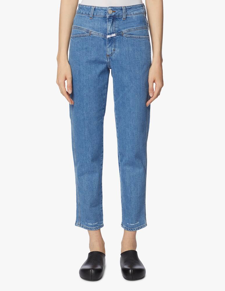 rinascente Closed Jeans Pedal pusher a vita alta - Blu
