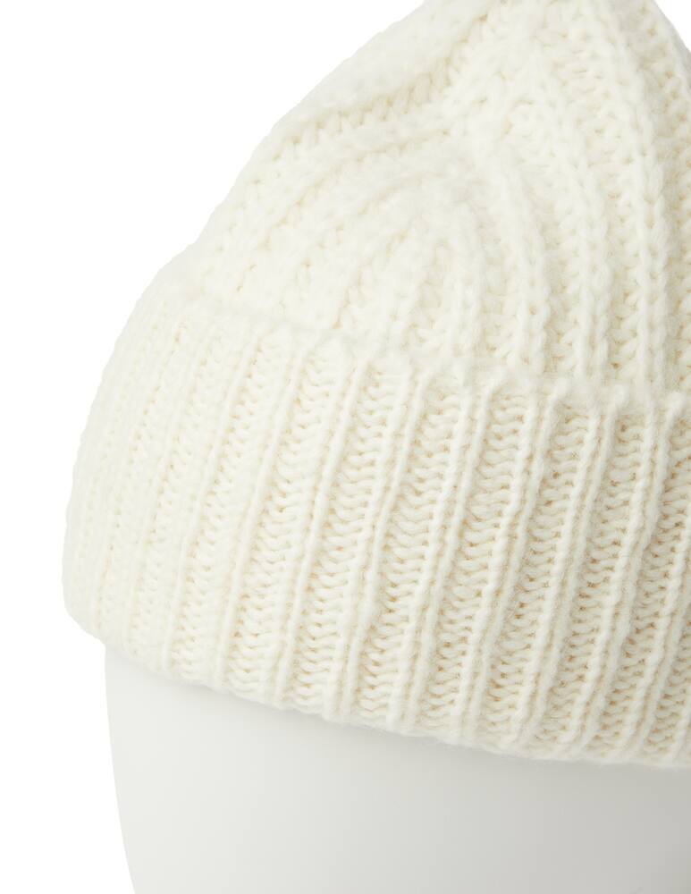 rinascente Closed Alpaca blend ribbed beanie