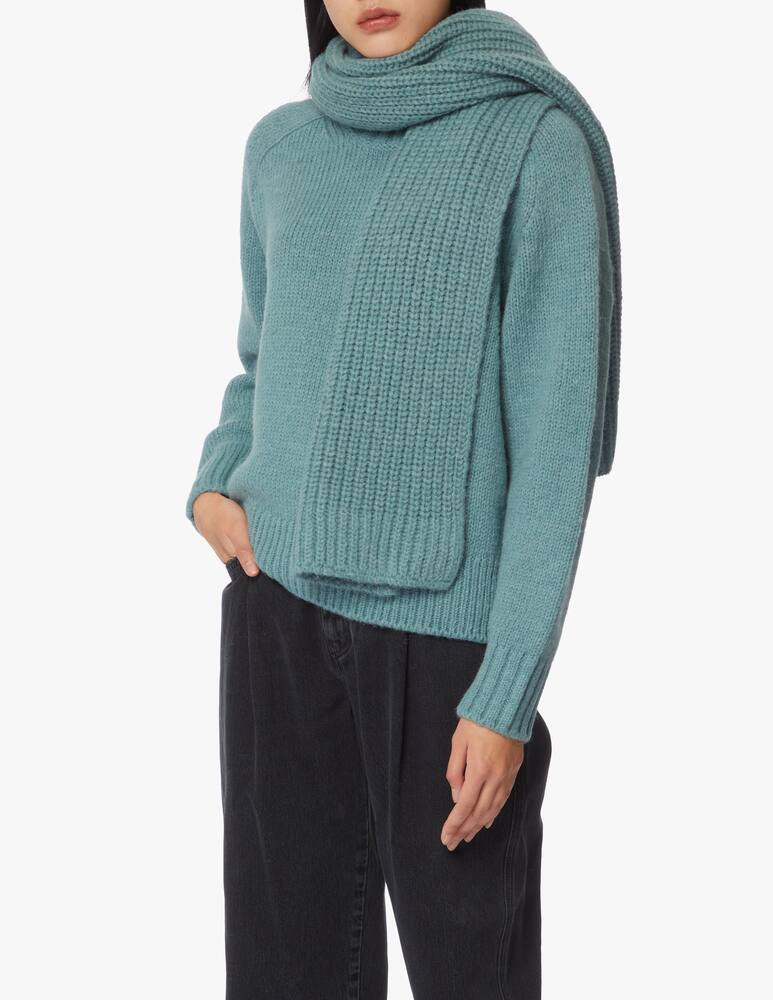 rinascente Closed Alpaca blend ribbed scarf