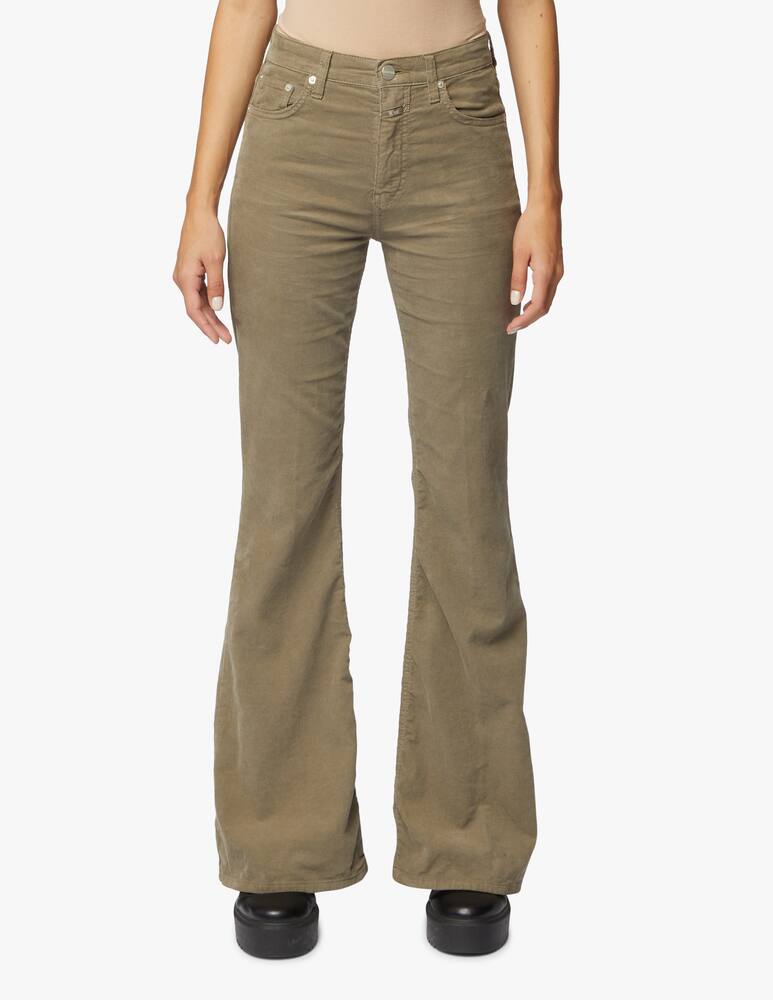 rinascente Closed Pantaloni a zampa in velluto Rawlin 