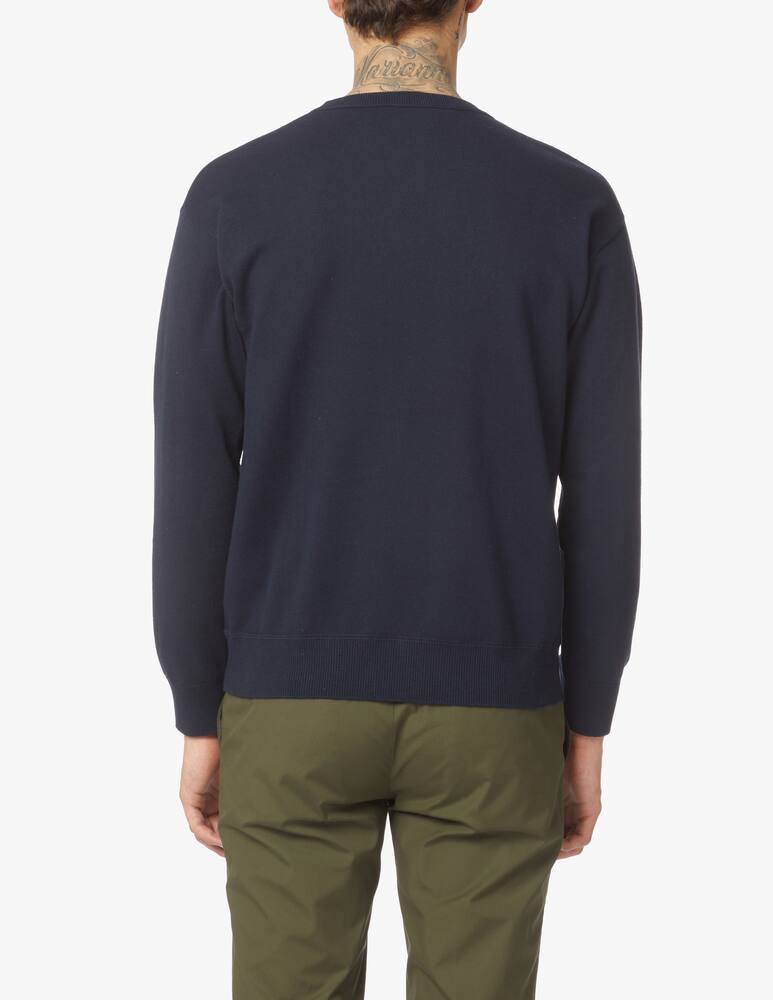 Closed Crewneck cotton jumper - blue - picture 3 Closed Crewneck cotton jumper - blue - picture 3