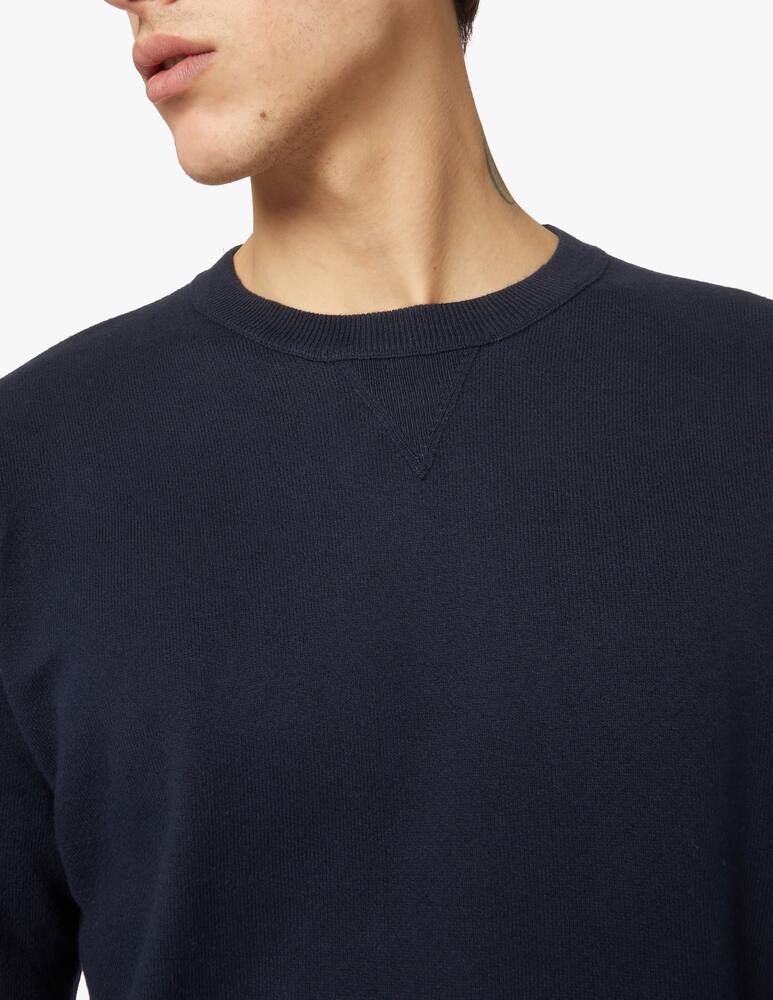 Closed Crewneck cotton jumper - blue - picture 4 Closed Crewneck cotton jumper - blue - picture 4