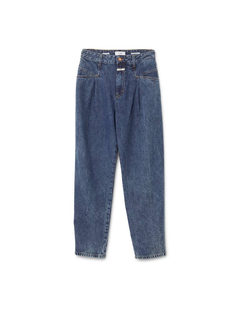 rinascente Closed Jeans carota a vita alta Pearl - blu