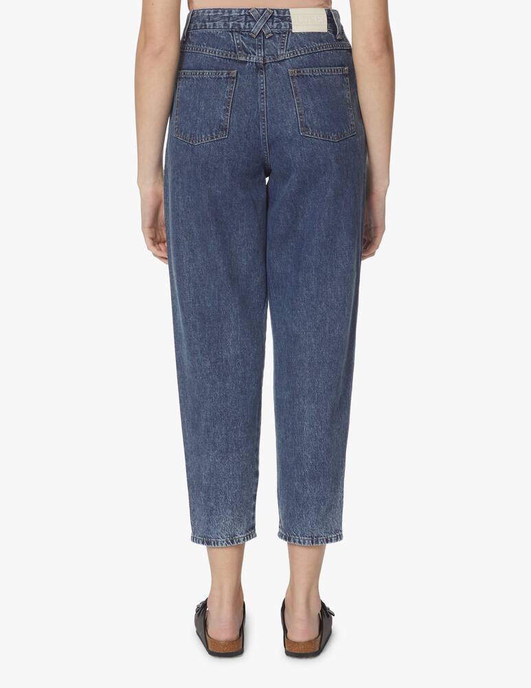 rinascente Closed Jeans carota a vita alta Pearl - blu