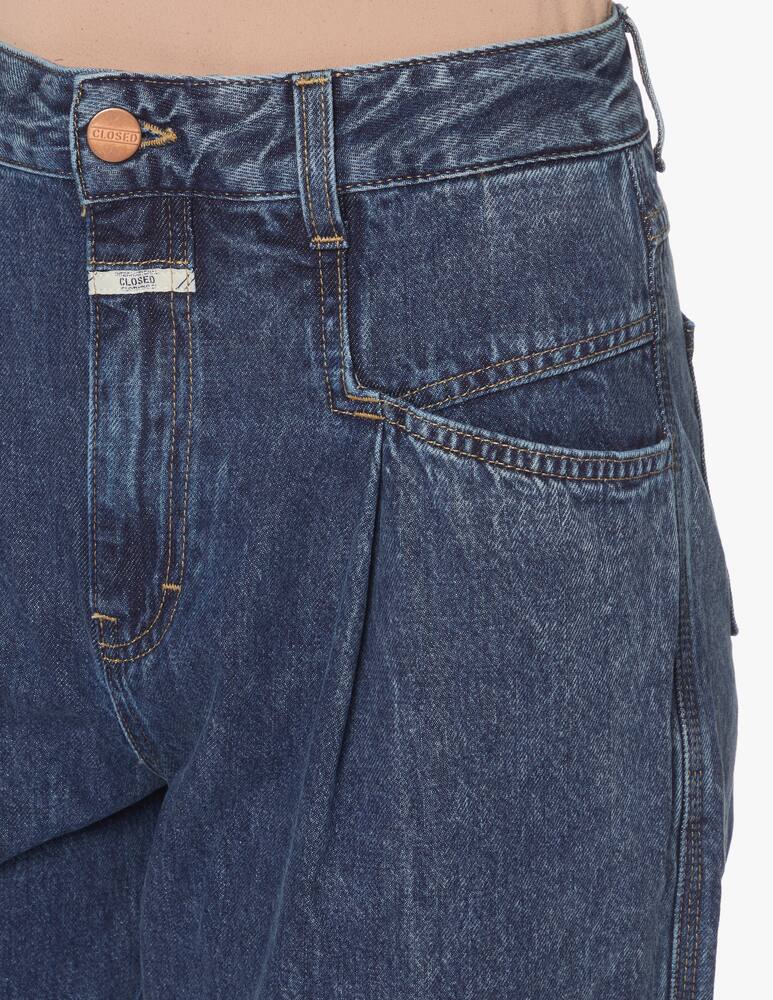 rinascente Closed Jeans carota a vita alta Pearl - blu