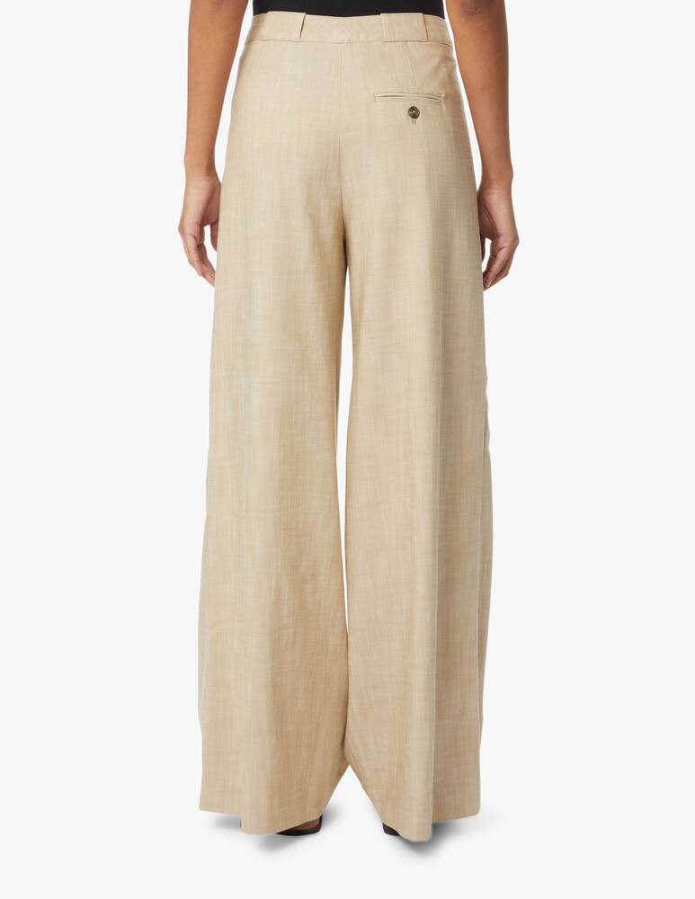 rinascente Closed Pantaloni a palazzo e vita alta in misto viscosa - beige