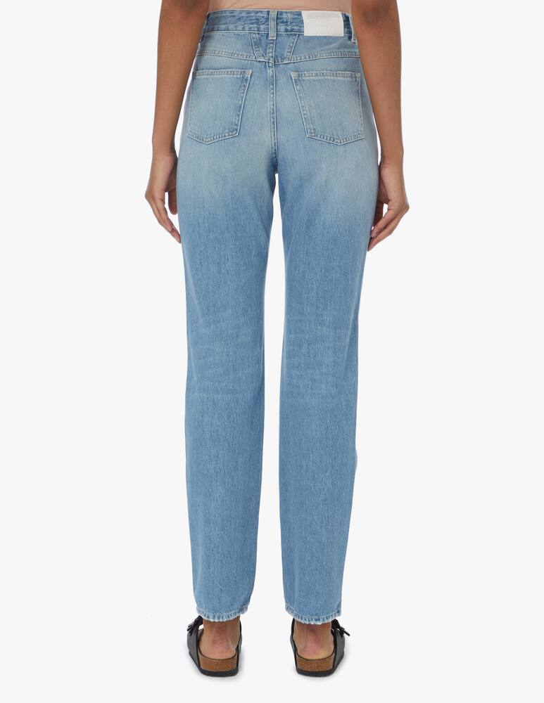 rinascente Closed Jeans straight a vita alta Pose - azzurro