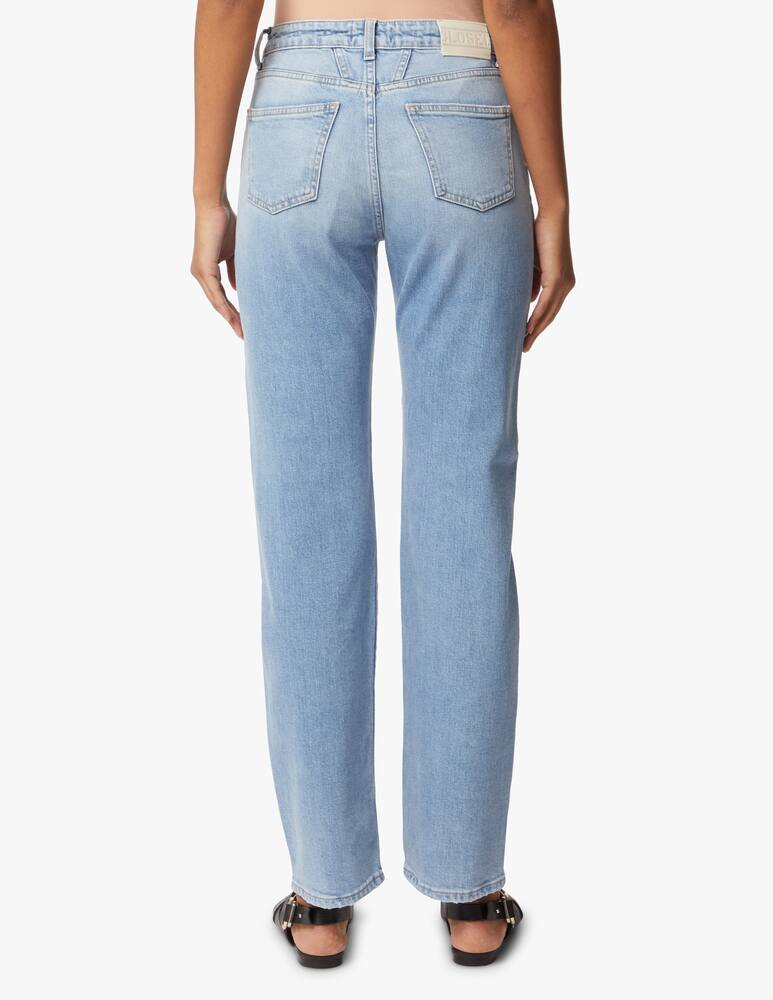 rinascente Closed Renton mid rise straight leg bicolor jeans - blue