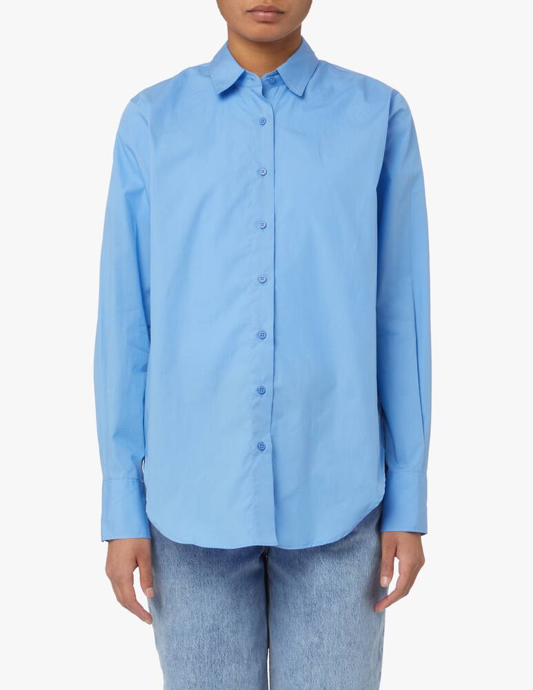 rinascente Closed Camicia in cotone con spacco retro - azzurro