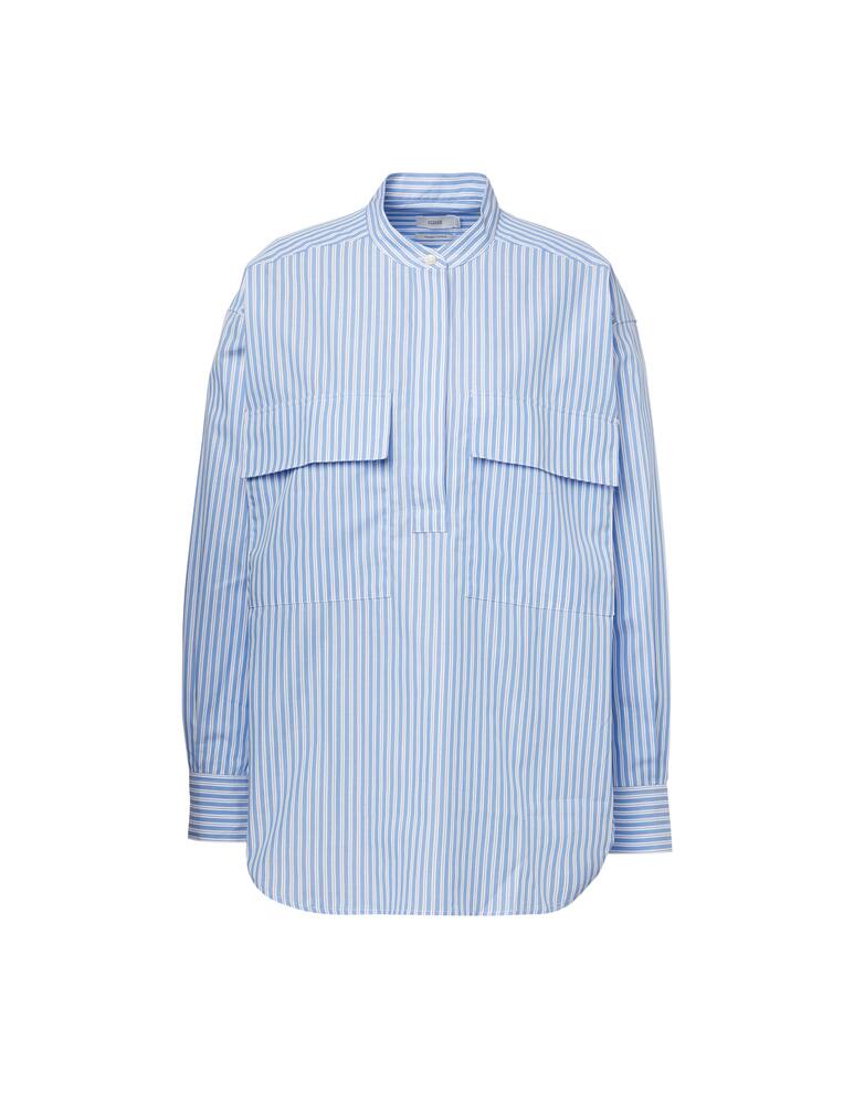 rinascente Closed Camicia in cotone rigato con tasche - azzurro