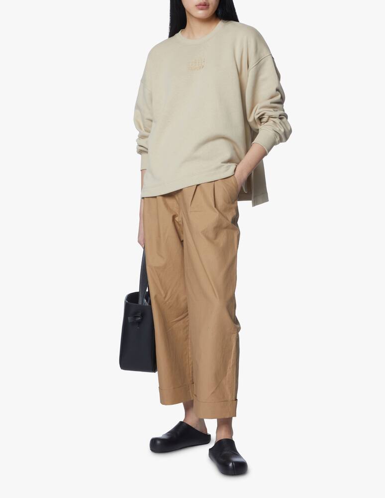 rinascente Closed Felpa girocollo in misto cotone over - beige