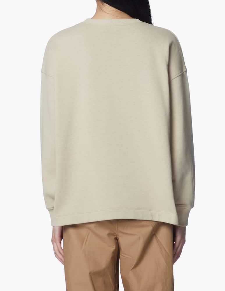 rinascente Closed Felpa girocollo in misto cotone over - beige