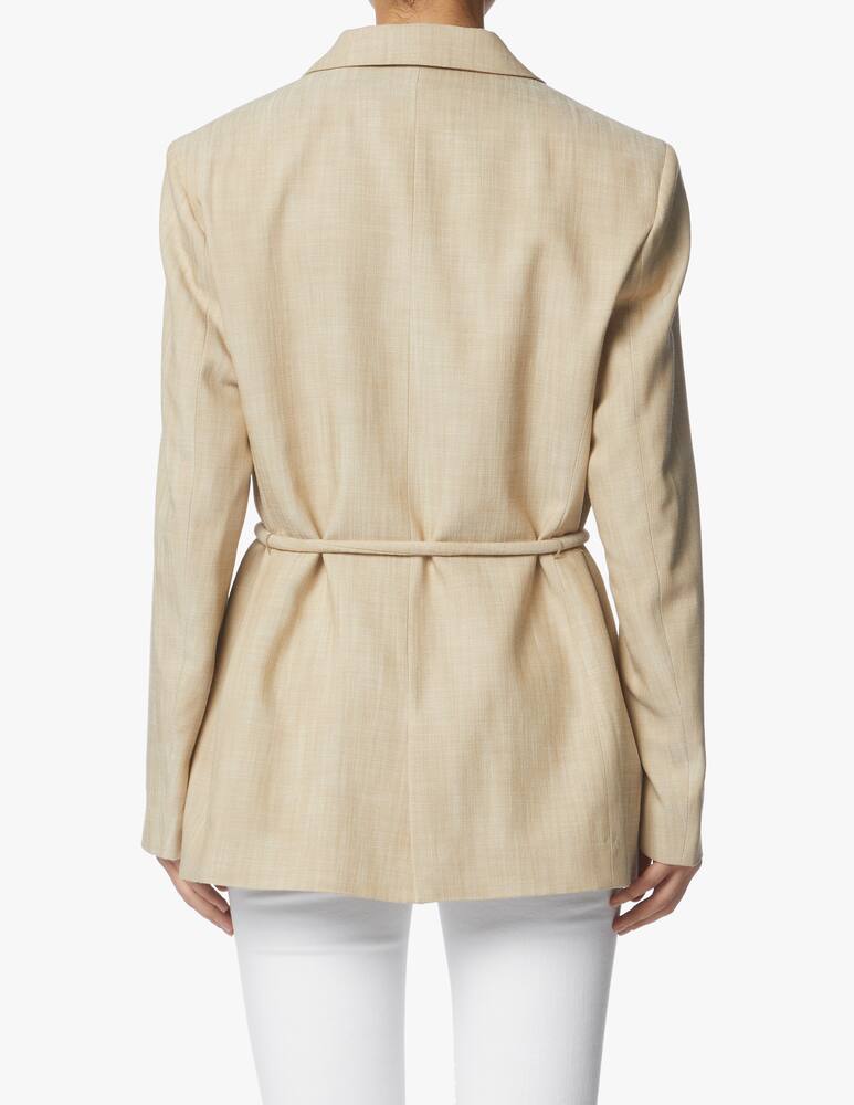 rinascente Closed Blazer in viscosa con cintura - beige