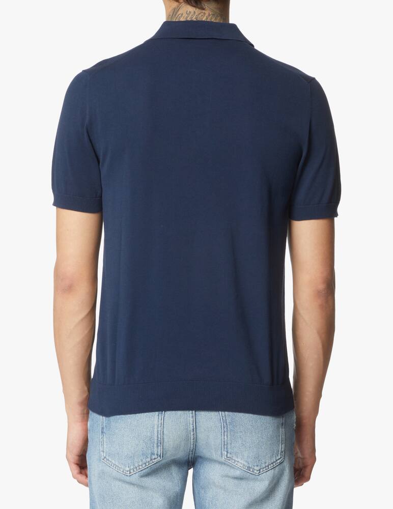 rinascente Closed Knitted polo - black