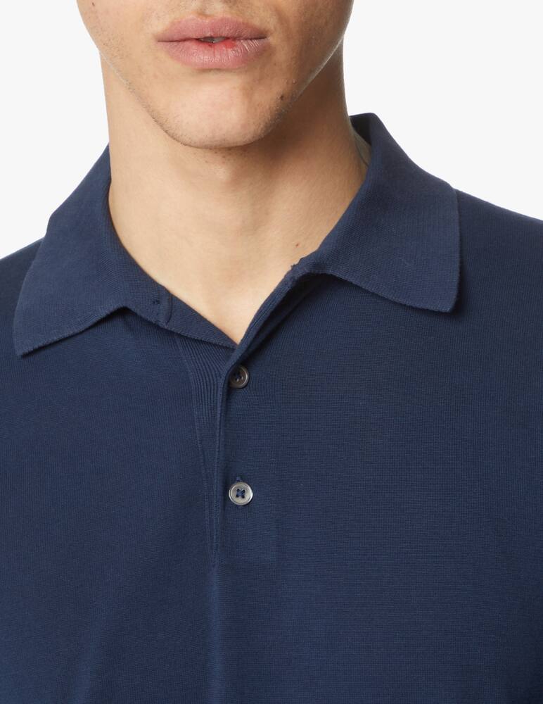 rinascente Closed Knitted polo - black