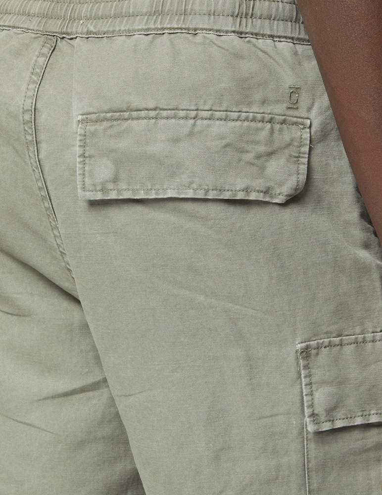 rinascente Closed Drawstring cargo shorts - olive