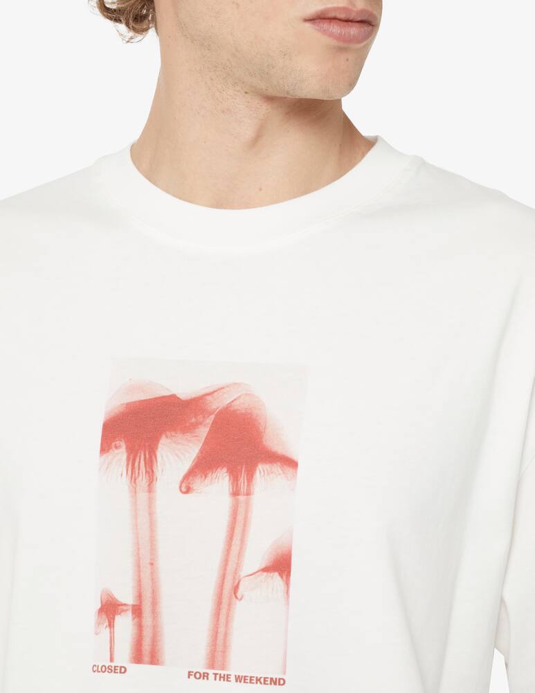 rinascente Closed Maglietta con stampa funghi - Bianco