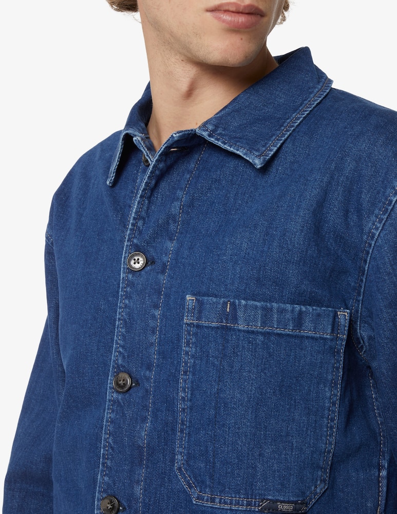 rinascente Closed Bio denim overshirt jacket - Blue