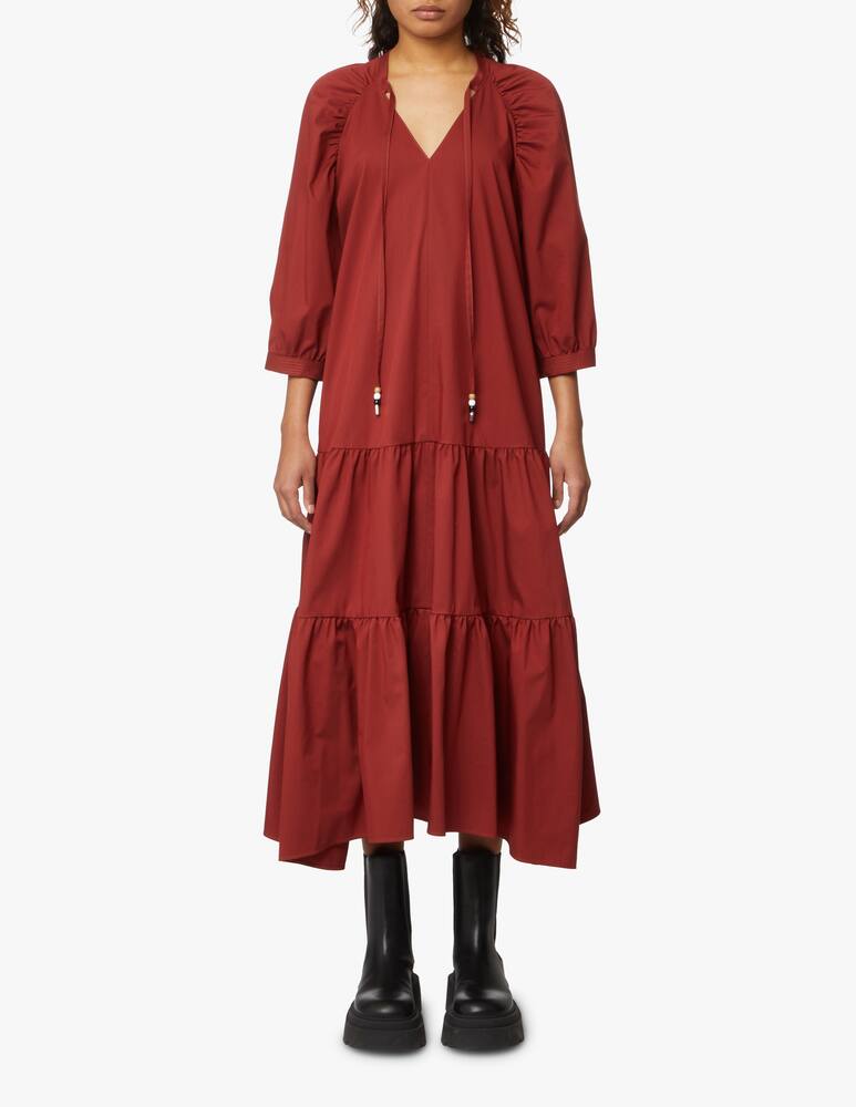 rinascente BOSS Depera cotton blend dress - red