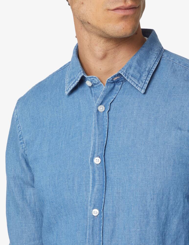 rinascente BOSS Slim denim shirt - Blue