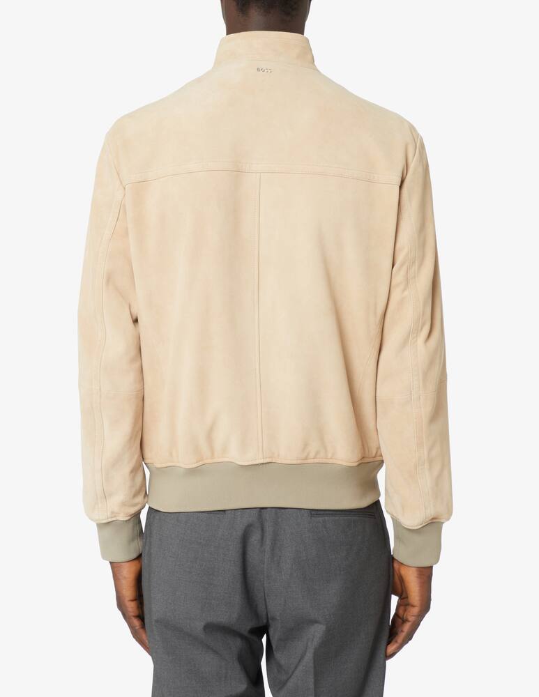 rinascente BOSS Giacca bomber mika in pelle scamosciata - Beige