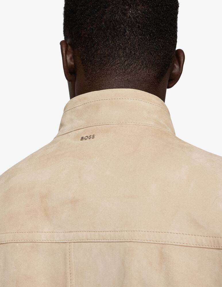 rinascente BOSS Giacca bomber mika in pelle scamosciata - Beige