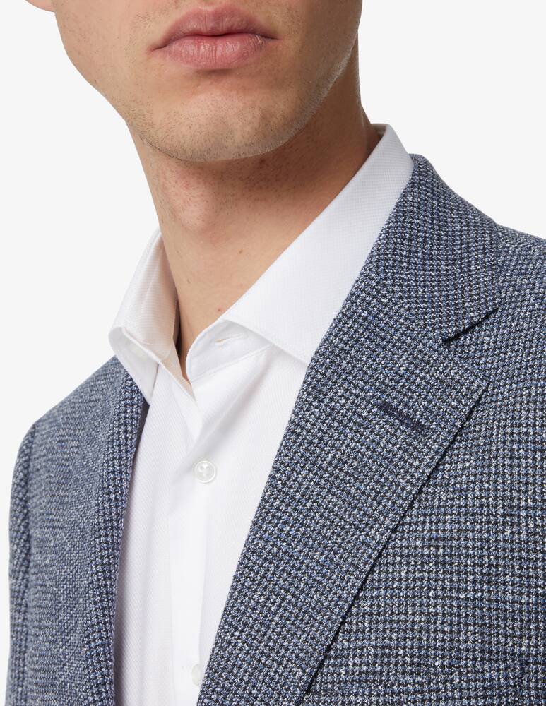 rinascente BOSS Janson structured wool mix blazer jacket - Grey