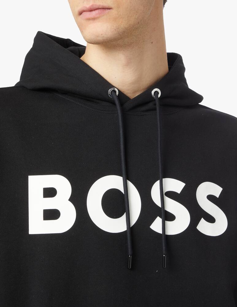 rinascente BOSS Boss logo roundneck sweatshirt - black