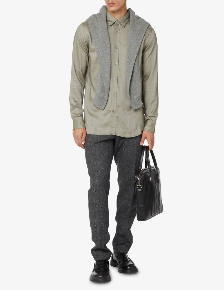 rinascente BOSS Camicia slim fit in lyocell - Verde