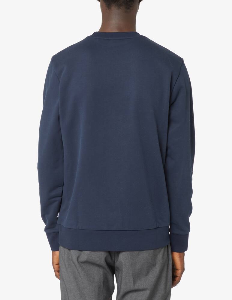 rinascente BOSS Felpa girocollo in jersey con logo - Blu