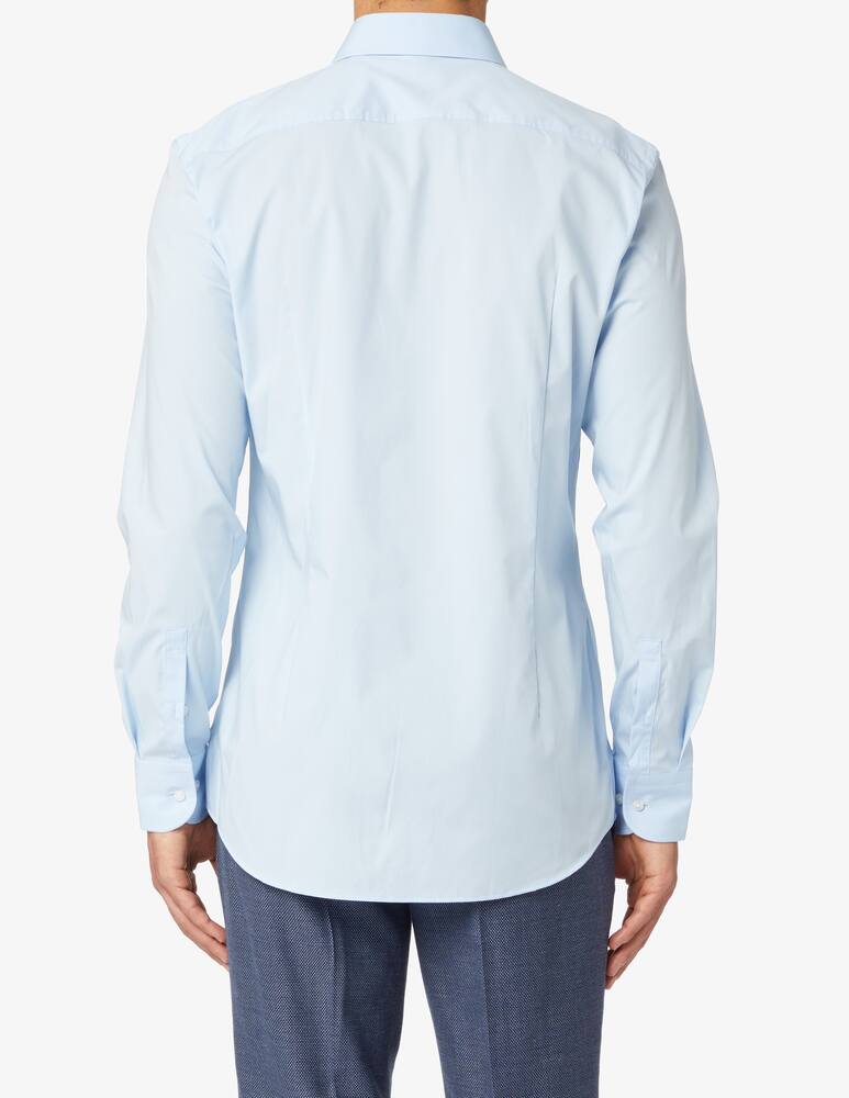 rinascente BOSS Popeline slim shirt - Light blue