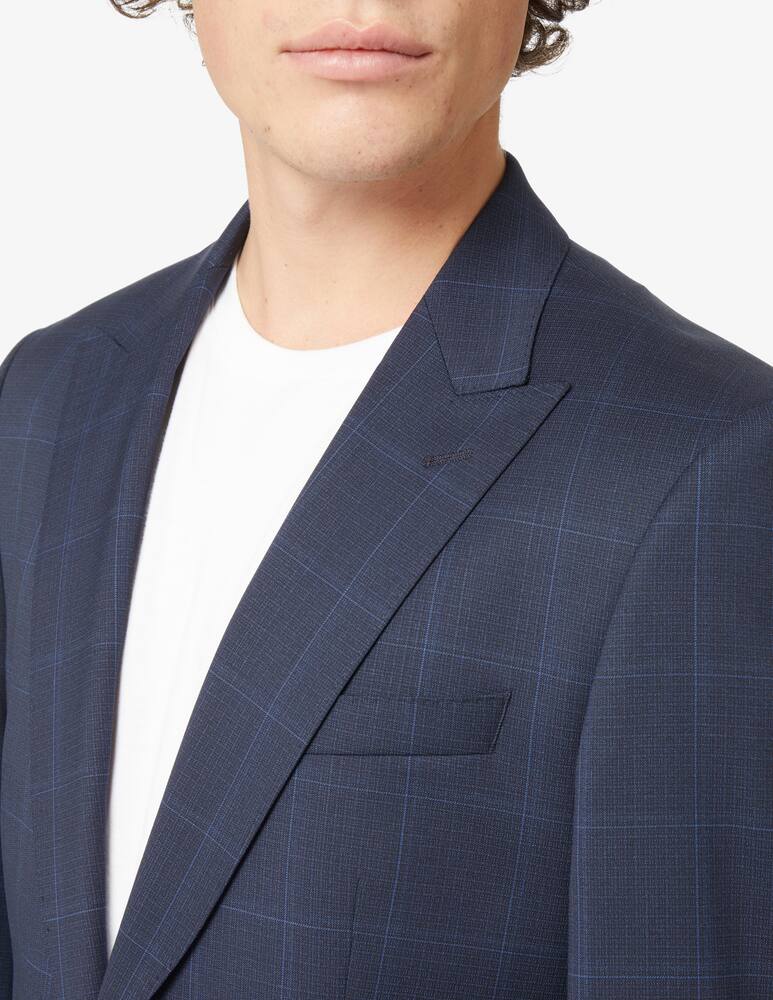 rinascente BOSS Abito slim huge a quadri - Blu