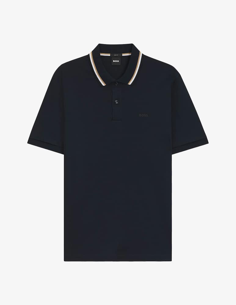 rinascente BOSS Polo Penrose collo rigato regular fit
