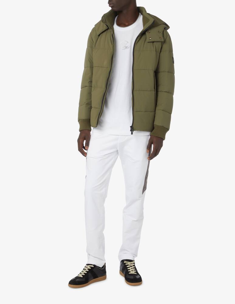 rinascente BOSS Short down jacket with removable hood - Green