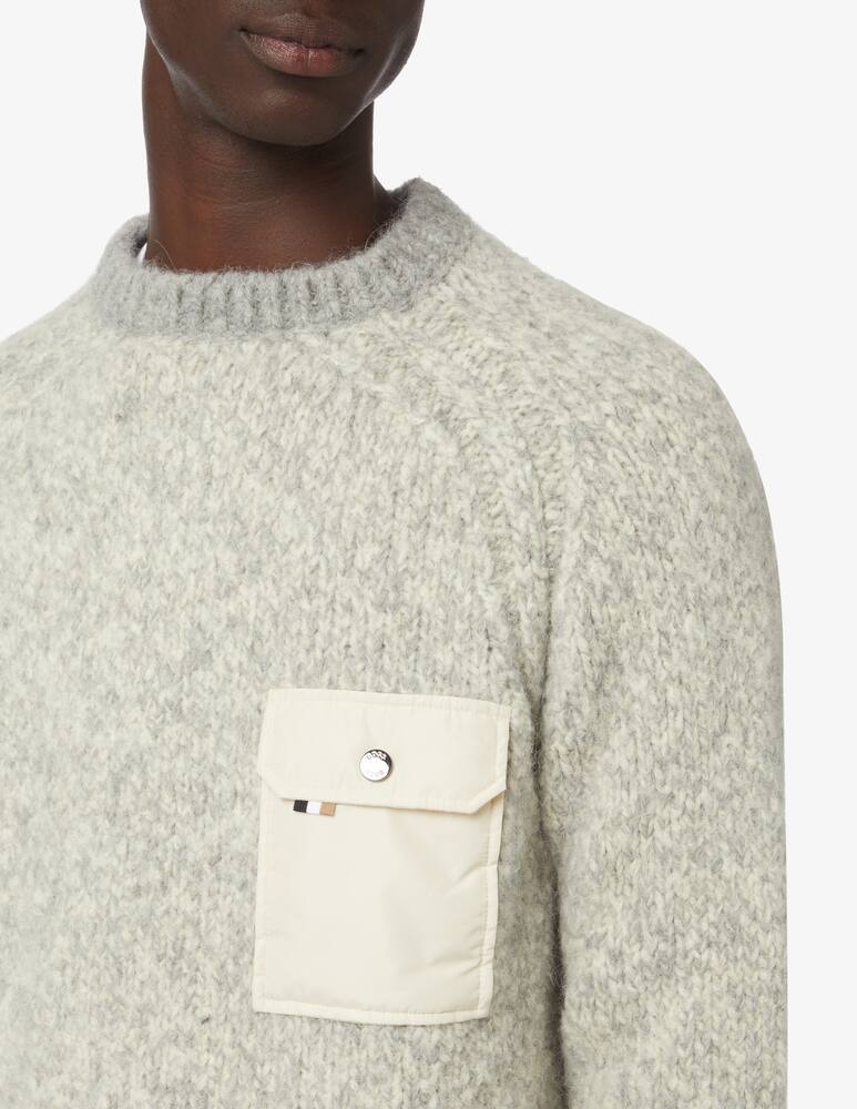 rinascente BOSS Maglia girocollo in misto alpaca - Grigio
