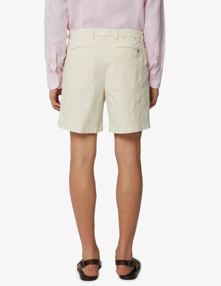 rinascente BOSS Linen and cotton bermuda
