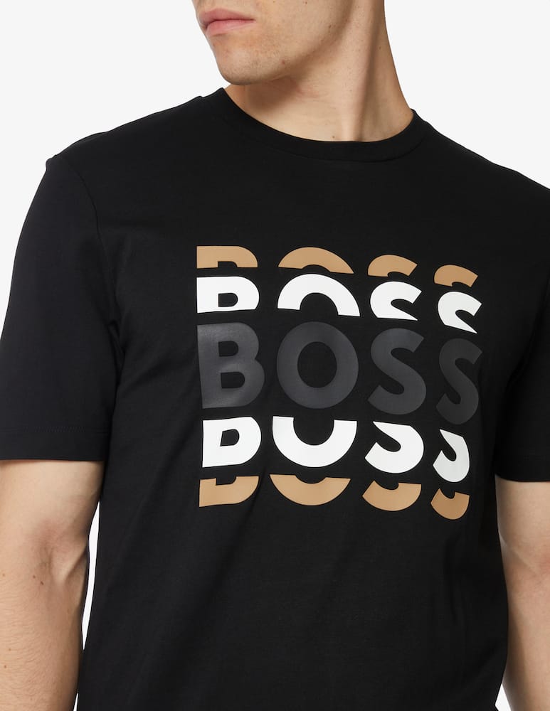 rinascente BOSS Maglietta tiburt 414 con logo grande