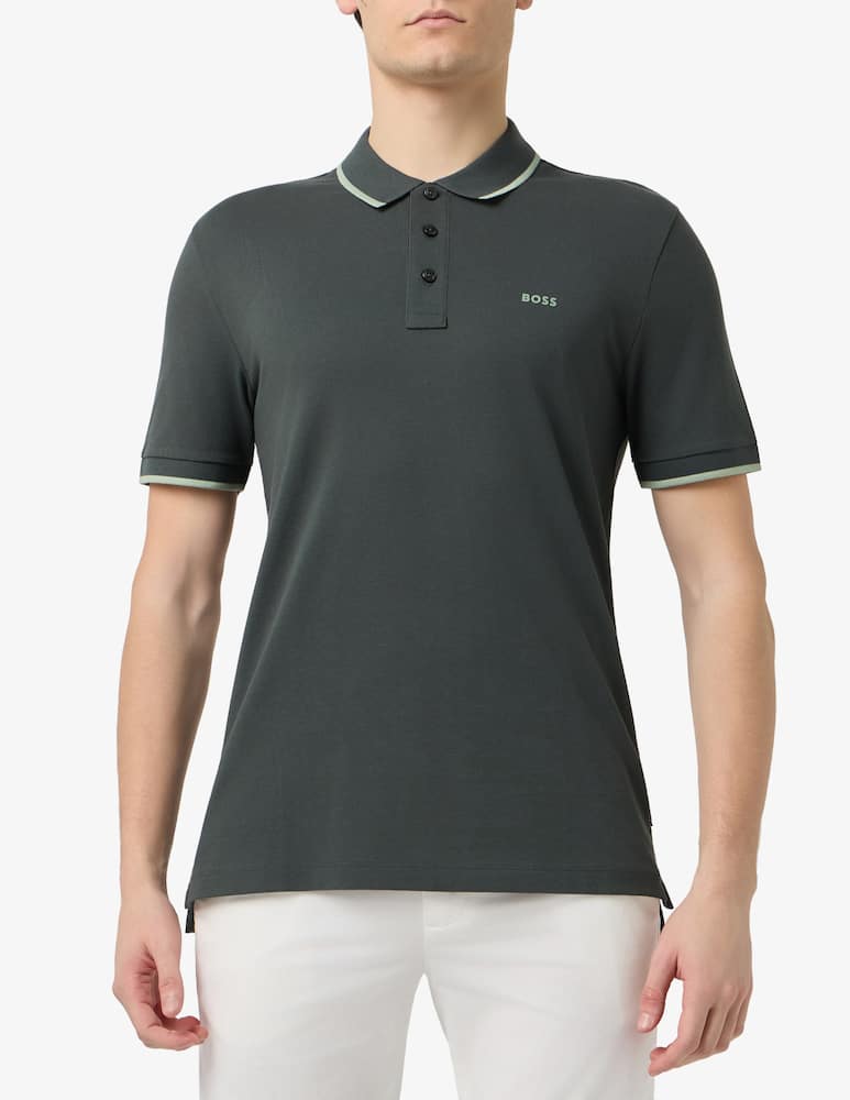 rinascente BOSS Polo manica corta profilini regular fit