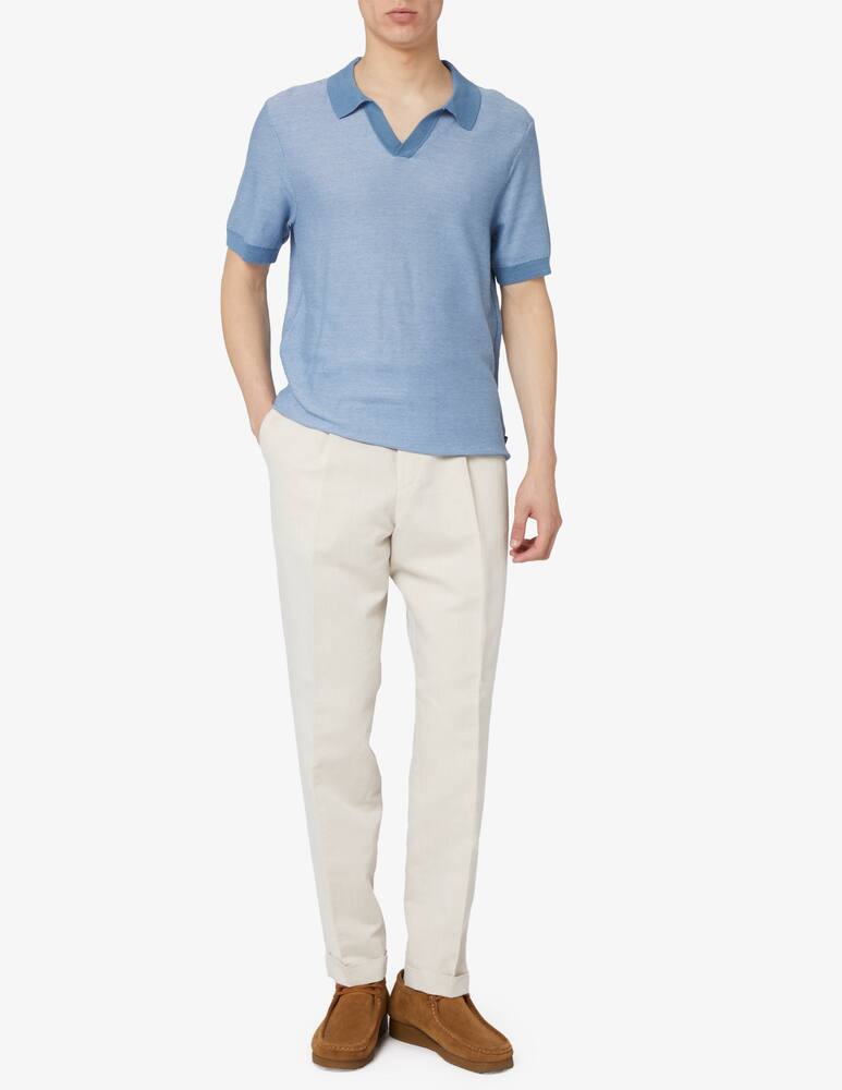 rinascente BOSS Polo scollo a v piquet melange