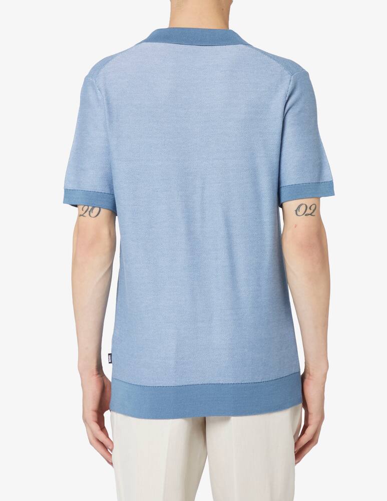 rinascente BOSS Polo scollo a v piquet melange