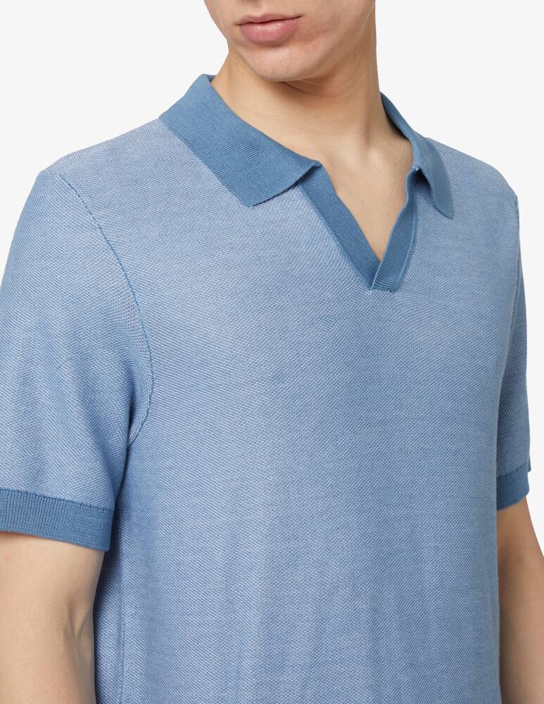 rinascente BOSS Polo scollo a v piquet melange