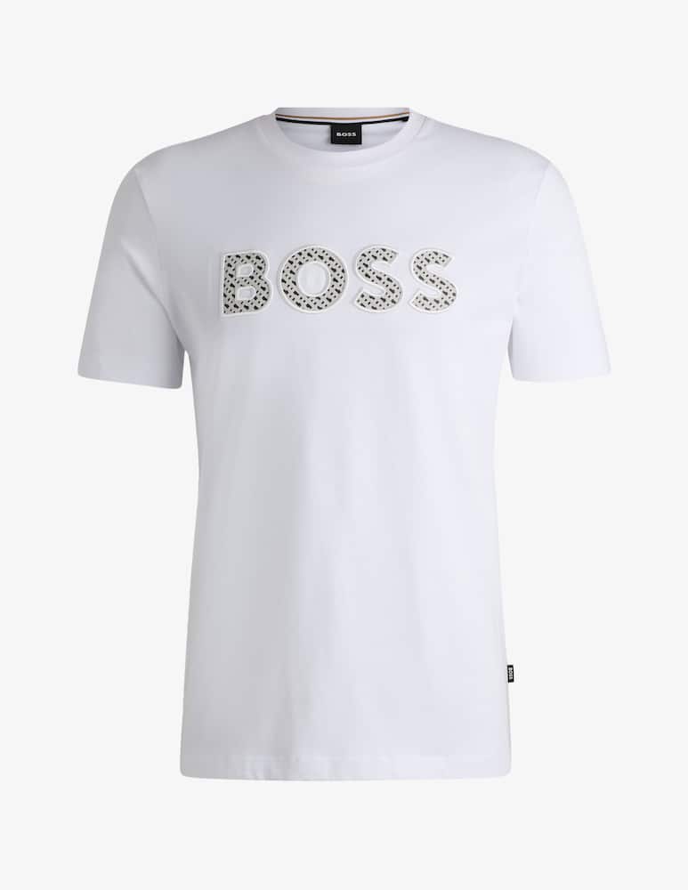 BOSS Maglietta thompson con stampa logo - immagine 1 BOSS Maglietta thompson con stampa logo - immagine 1
