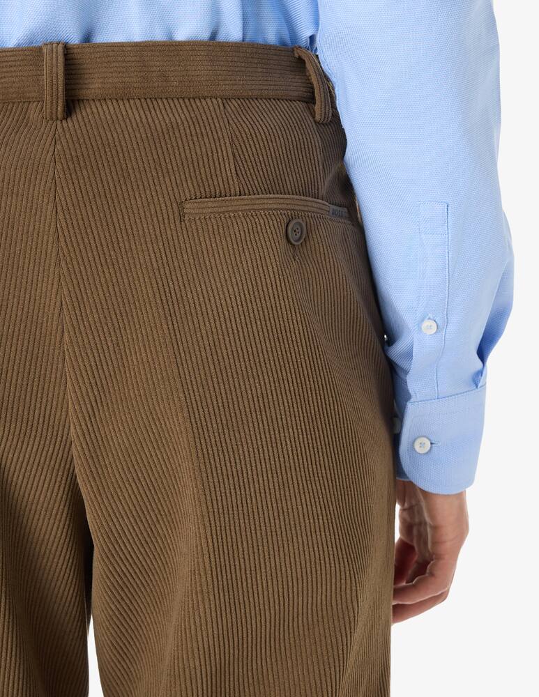 rinascente BOSS Genius slim tech velvet trousers