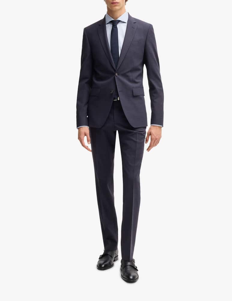 BOSS Huge slim fit micro pattern two-piece suit - picture 1 BOSS Huge slim fit micro pattern two-piece suit - picture 1