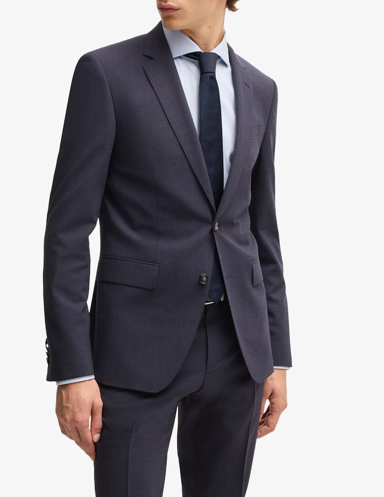 BOSS Huge slim fit micro pattern two-piece suit - picture 4 BOSS Huge slim fit micro pattern two-piece suit - picture 4