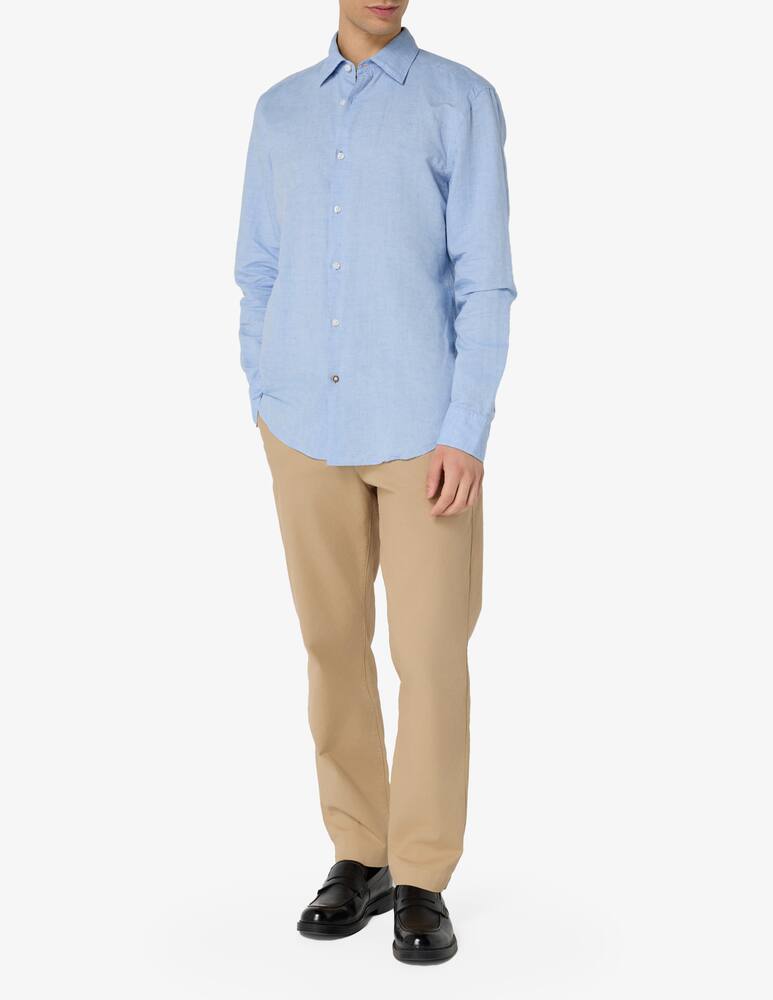 rinascente BOSS Linen cotton collar shirt