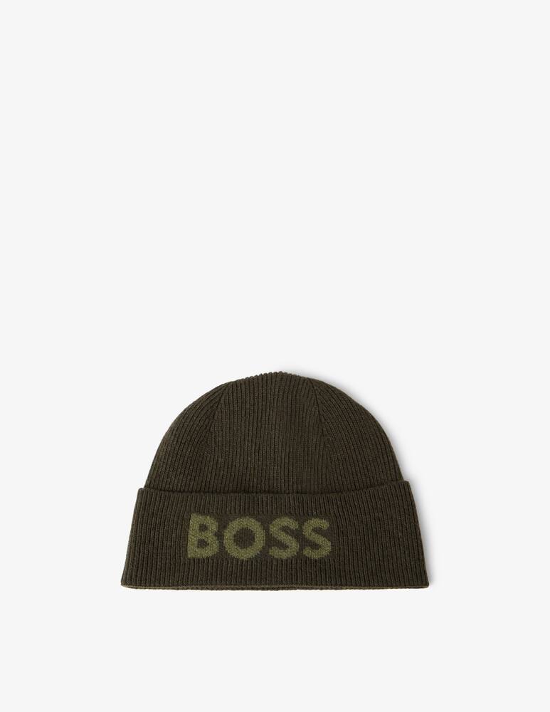 rinascente BOSS Elio logo knit hat
